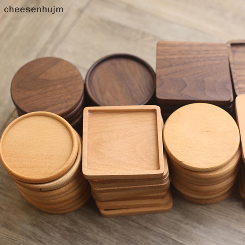 Tấm Lót Ly Bằng Gỗ Sồi Tự Nhiên Cách Nhiệt Tiện Dụng