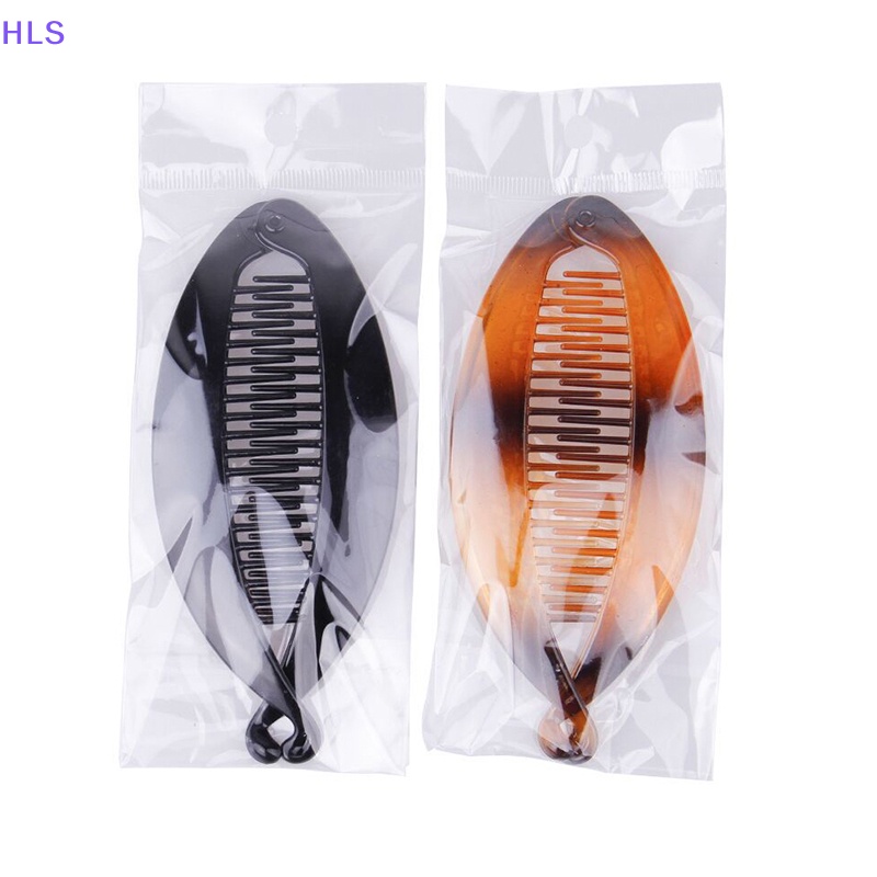 Kẹp Tóc Xoắn Bằng Nhựa Màu Trơn Đơn Giản Cho Nữ