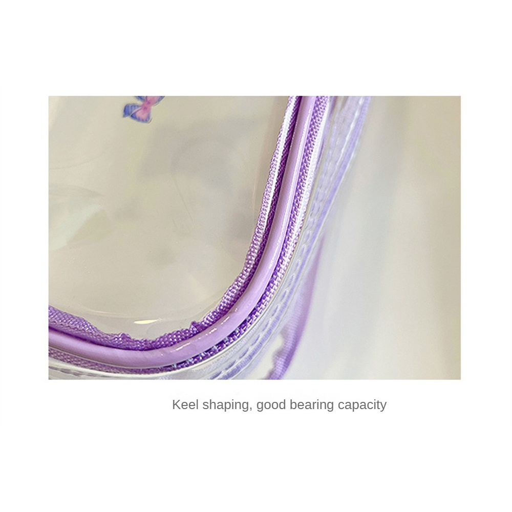 ⚡VẬN CHUYỂN NHANH CHÓNG⚡⚡ Hộp đựng Bút Chì Trong Suốt Hoạt Hình Sanrio Kuromi Dễ Thương My Melody Cinnamoroll Hộp Bút Chì Anime Túi đựng đồ Trang điểm Pp Chống Nước Dung Tích Lớn