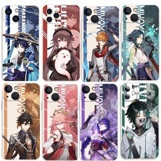 Ốp Điện Thoại Silicon Dẻo Họa Tiết Hoạt Hình Genshin Va Chạm Tartaglia Xiao Hutao Zhongli Cho Redmi A1 Note 9 9S 9T 12 10 Pro