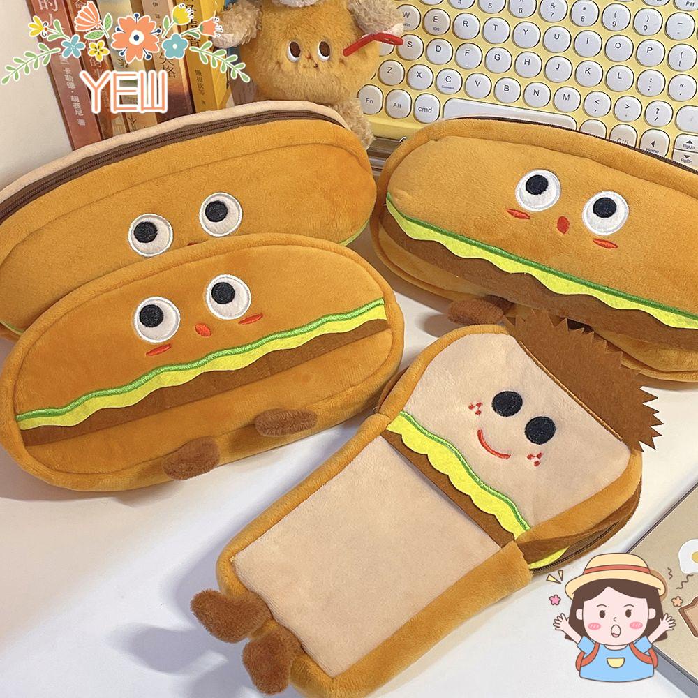Túi Đựng Bút Cỡ Lớn Hình Hamburger Ngộ Nghĩnh Ốp