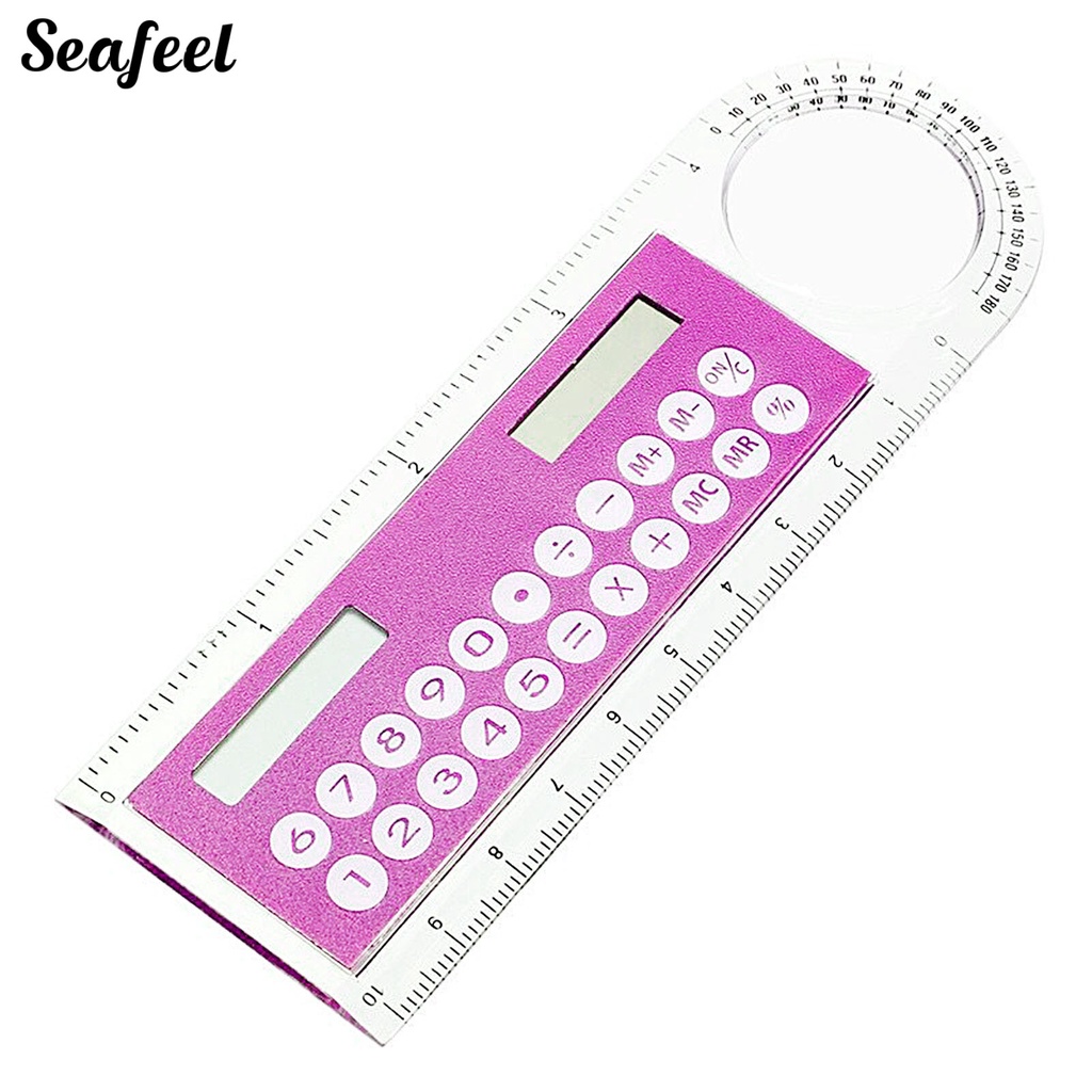 Thước Kẻ Mini Trong Suốt Sử Dụng Năng Lượng Mặt Trời Tiện Dụng Cho Học Sinh