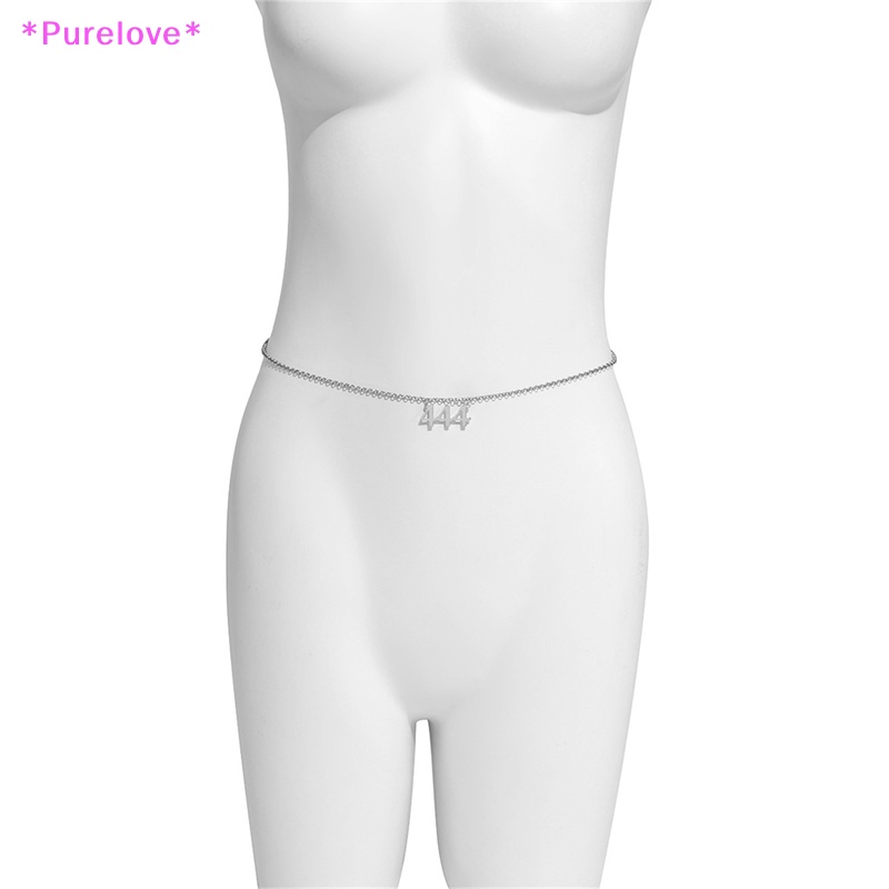 Dây Xích Đeo Thắt Lưng Bằng Kim Loại Mặt Số Đơn Giản Thời Trang Đi Biển Mới