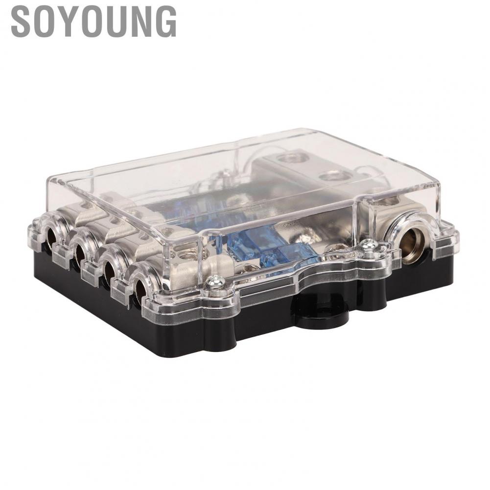 Soyoung ANL Fuse Block Long Lasting 3 in 4 Out Professional for Car Audio System