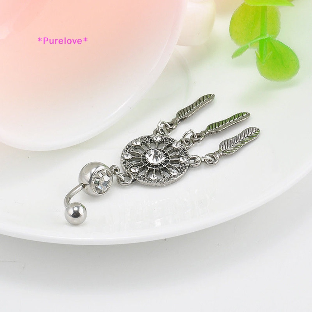 Khuyên Rốn Hình Lưới Giấc Mơ Đính Đá Thời Trang Cho Nữ Mới