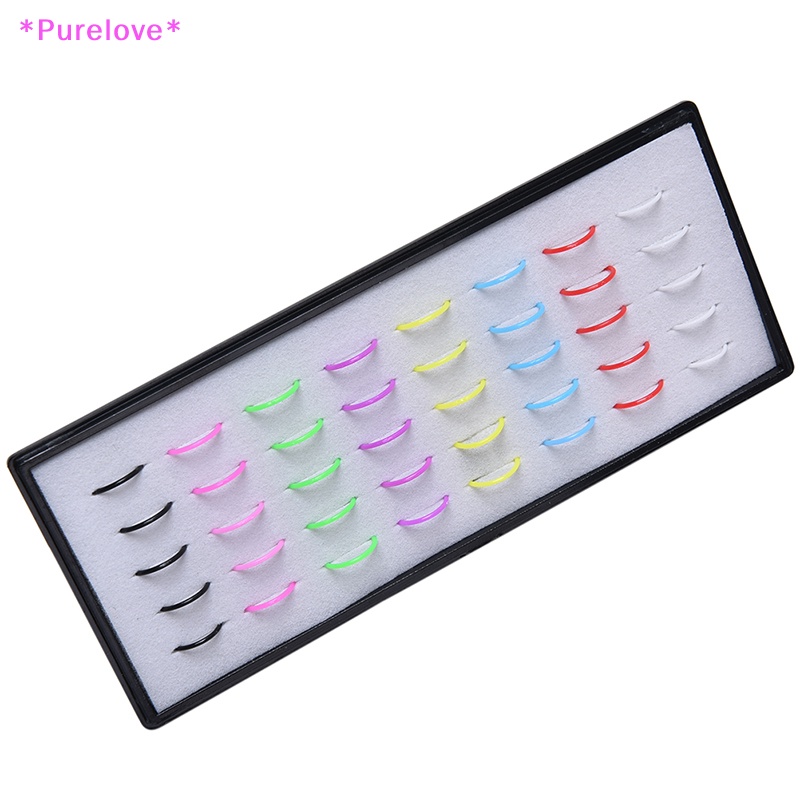 1 Hộp 40 Khuyên Mũi Acrylic Cá Tính Thời Trang Mới