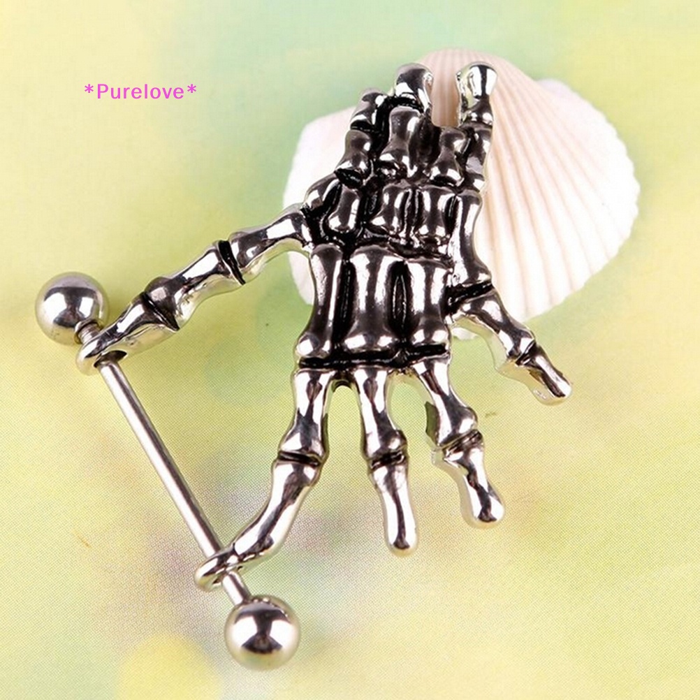 Nhẫn Hình Đầu Lâu Cá Tính 14G Mới