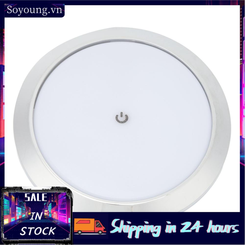 Soyoung 7in RV Touch Reading Light Ceiling Dome Energy Saving  Interior Lamp Panel Aisle Lights for Yachts