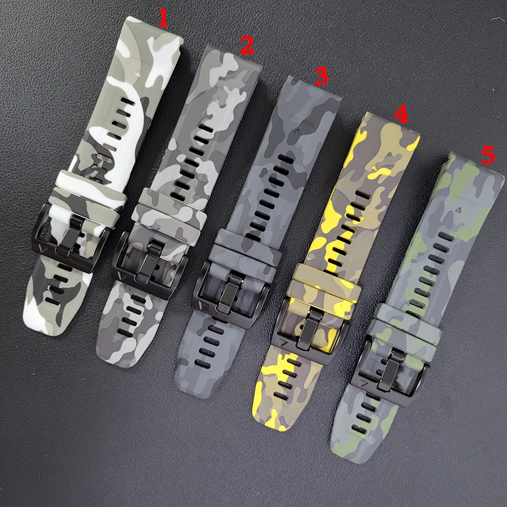 Dây Đeo Silicon Họa Tiết Rằn Ri Cho Đồng Hồ Thông Minh Garmin Approach s62 s60 s70 47mm