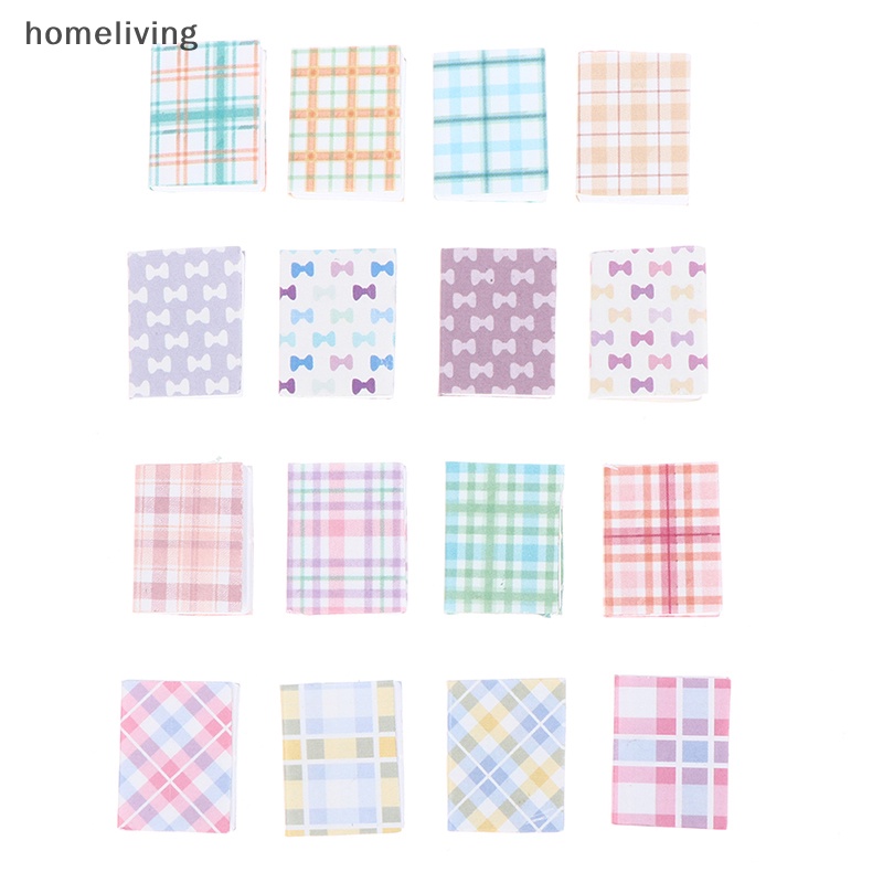 Set 4 Sổ Tay Đồ Chơi Kẻ Sọc Nhiều Màu Dành Cho Nhà Búp Bê