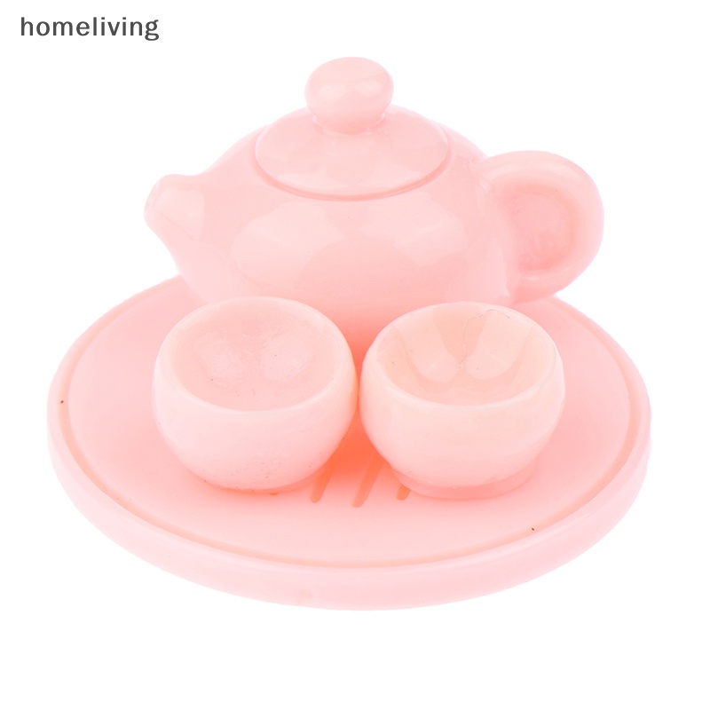 Bộ Ấm Trà Mini Bằng Nhựa Resin Dạ Quang Hình Hoạt Hình Dễ Thương Trang Trí Tiểu Cảnh DIY