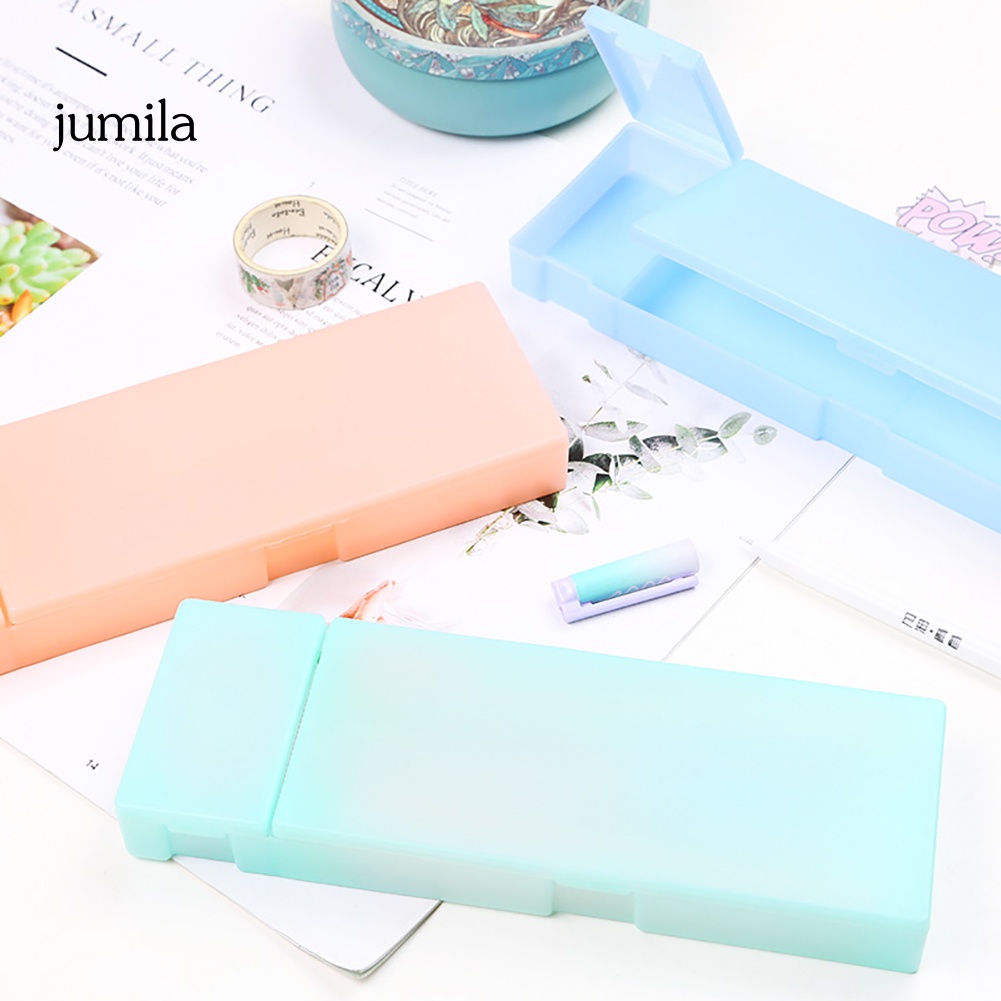 Qr Hộp Đựng Bút Trong Suốt Bằng Nhựa Giá Đỡ