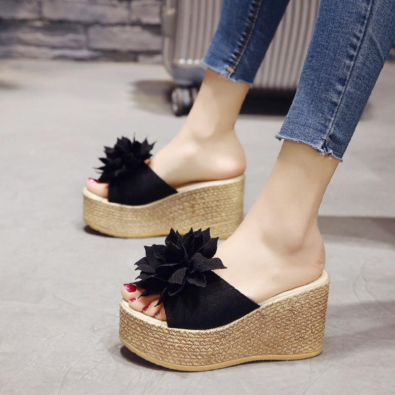 Dép Đế Xuồng Đính Nơ Thời Trang Mùa Hè Cho Nữ, Size 34-40