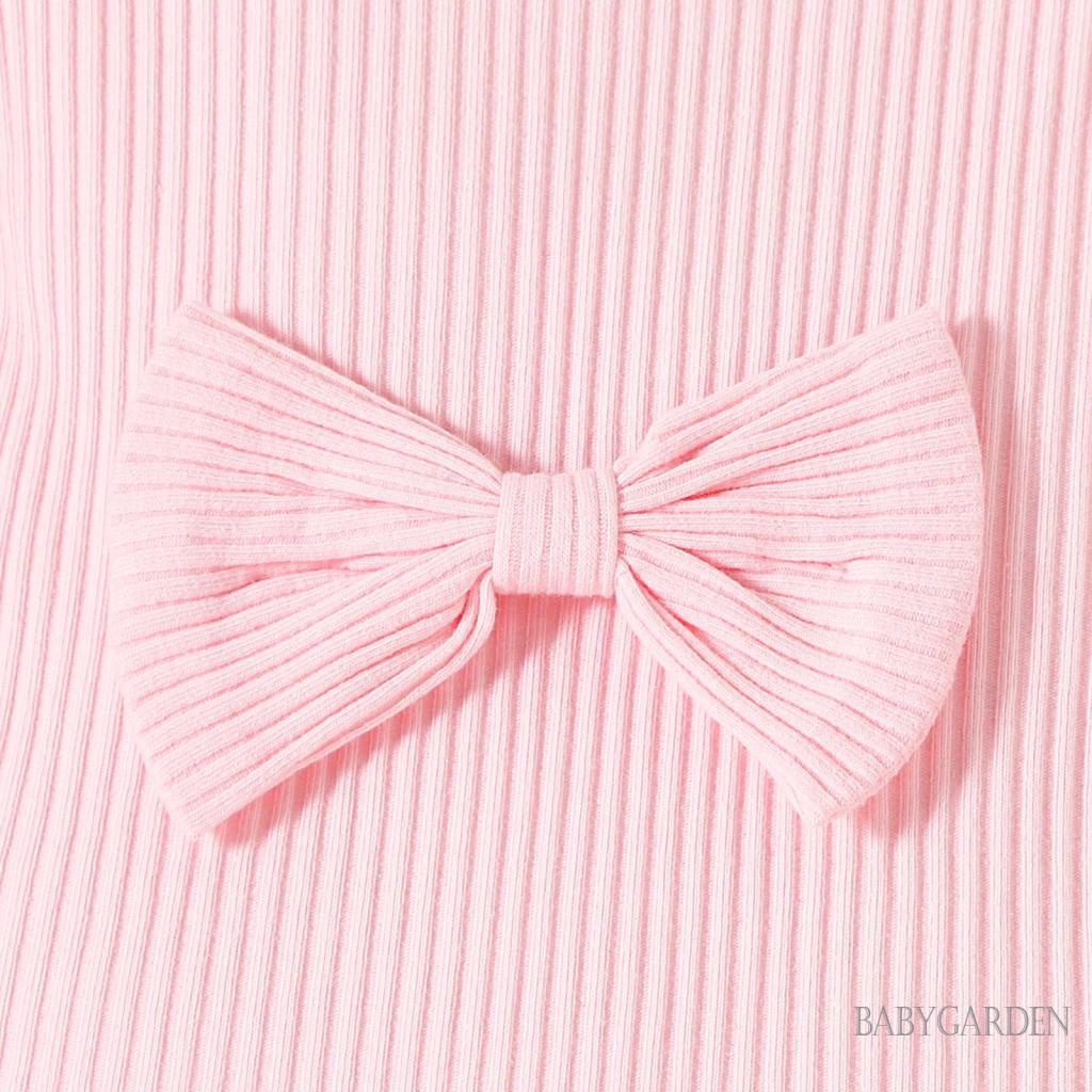 Set Áo Liền Quần / Quần Dài Ống Loe In Hoa Màu Sắc Xinh Xắn Cho Bé Gái 0-18 Tháng Tuổi