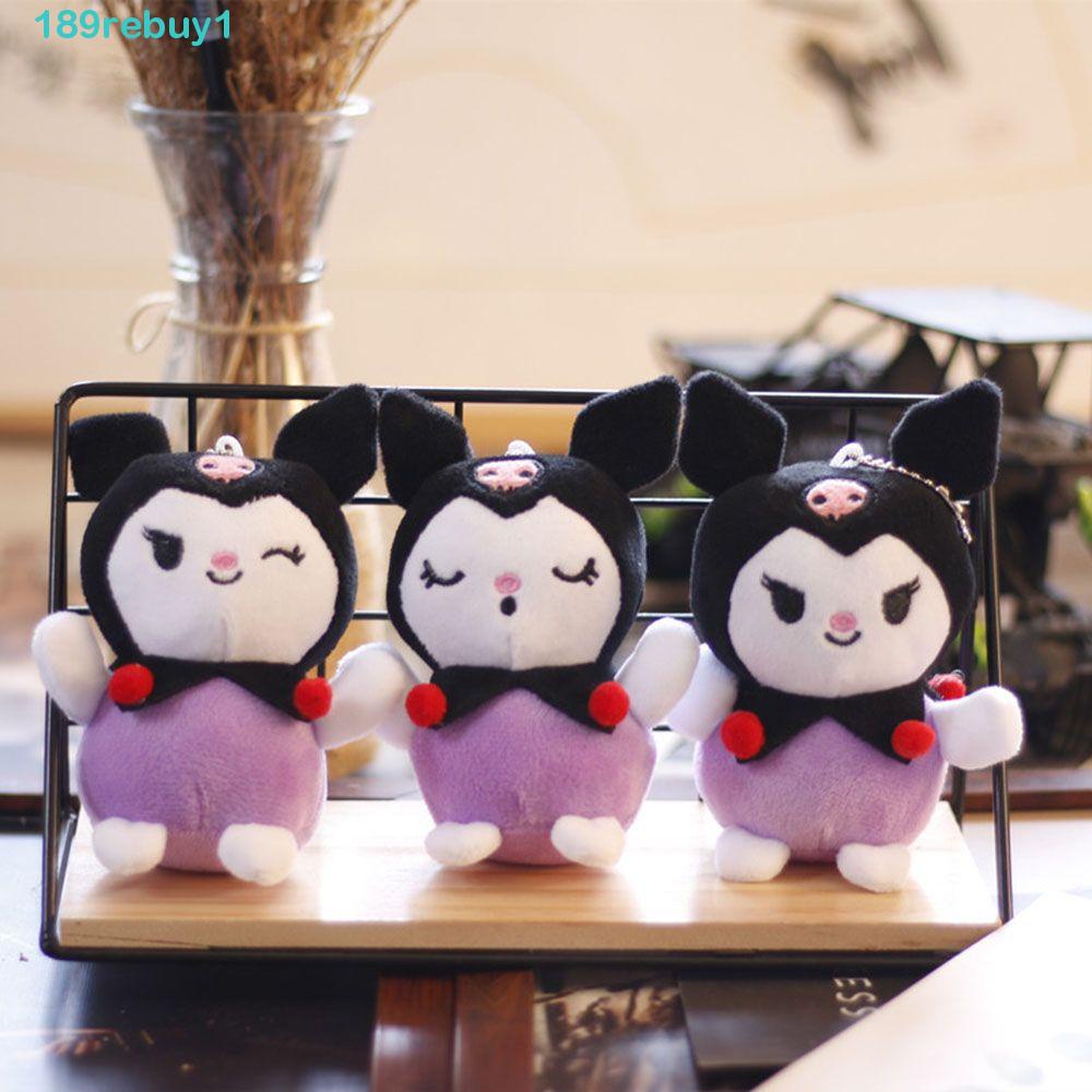 Móc Khóa Hình Kuromi Nhồi Bông REBUY1 Dễ Thương Dùng Trang Trí Ba Lô / Ô Tô