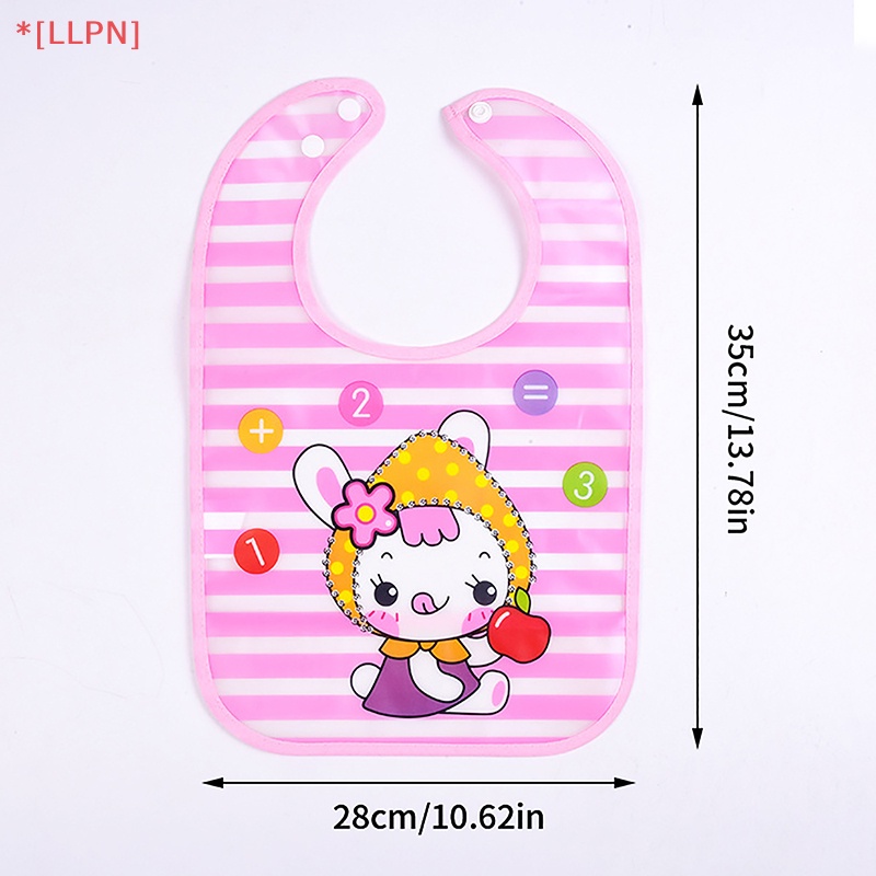 Yếm Ăn Chống Thấm Nước In Họa Tiết Hoạt Hình Tiện Dụng Cho Bé