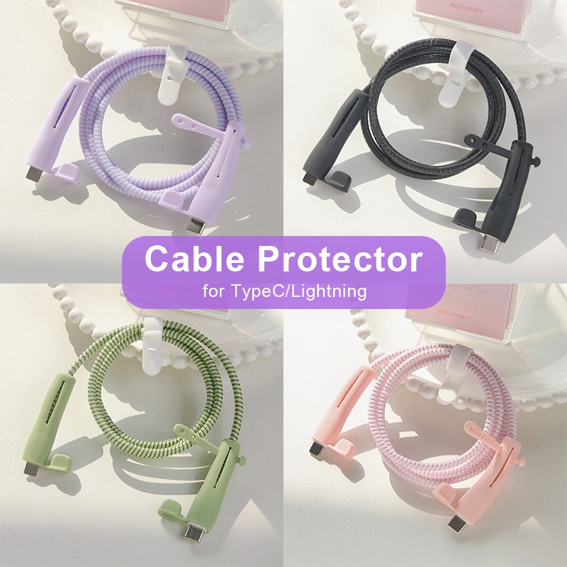 Phụ Kiện Bảo Vệ Dây Cáp Sạc Bằng Silicon Mềm Tương Thích Với Cổng Type C ip18w 20w