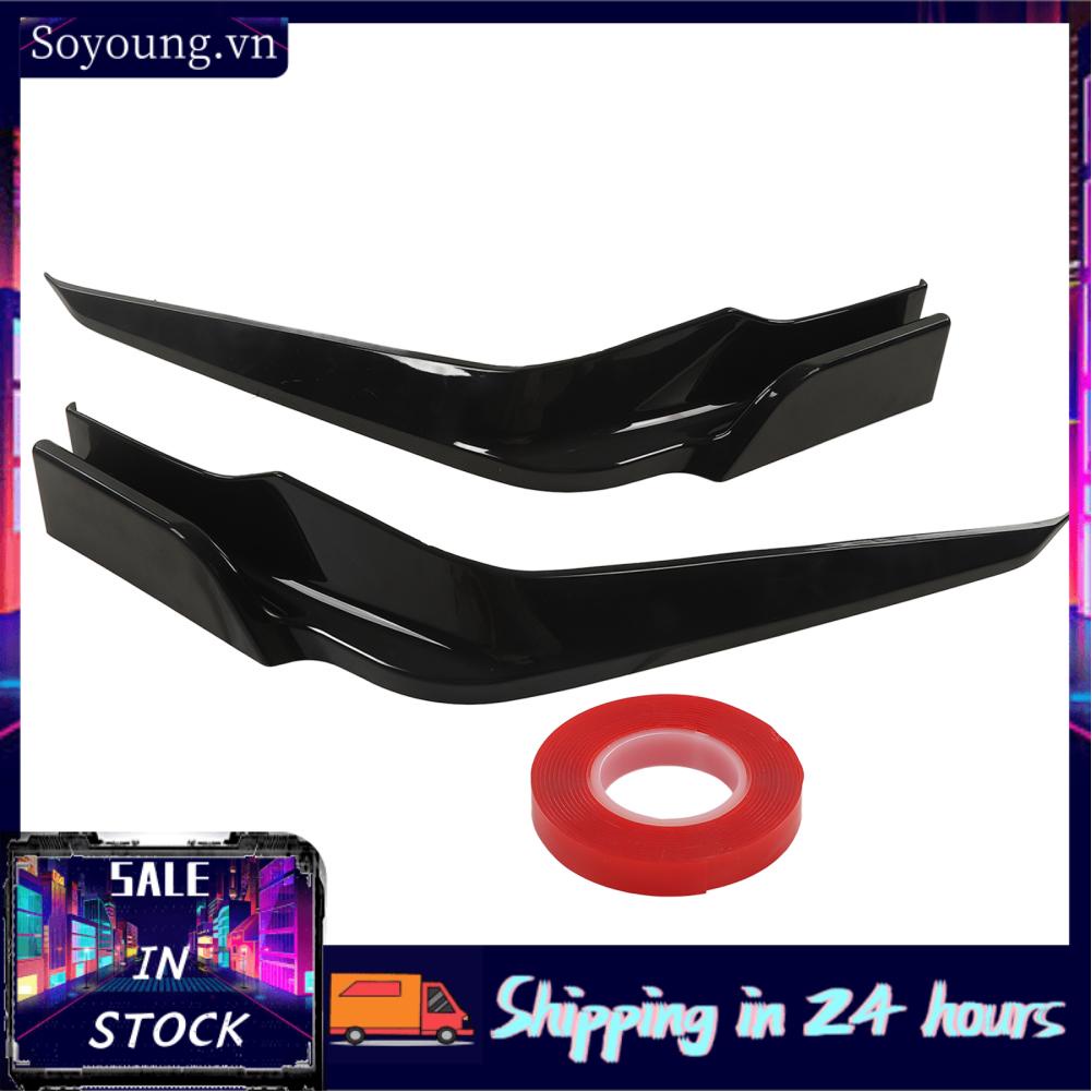 Soyoung Front Bumper Diffuser Prevent Scratch Lightweight  Collision Spoiler Glossy Black Easy Installation for Cars