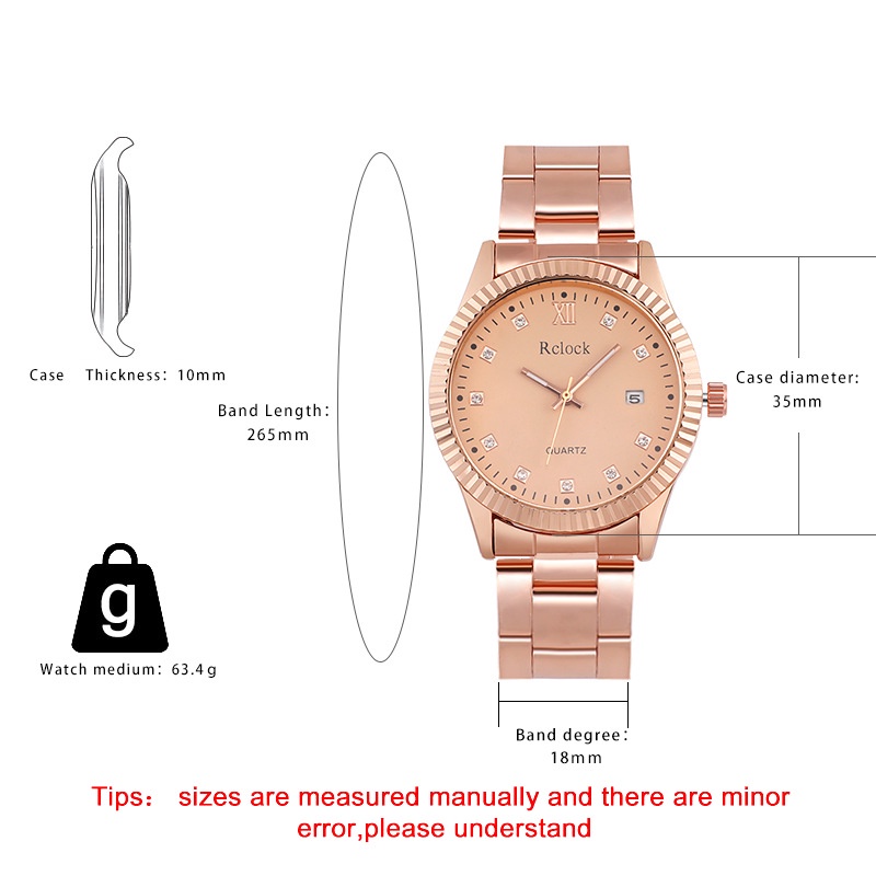 Mới Đồng Hồ Đeo Tay Máy Quartz Dây Thép Đính Kim Cương Đơn Giản Lịch Lãm Cho Nam