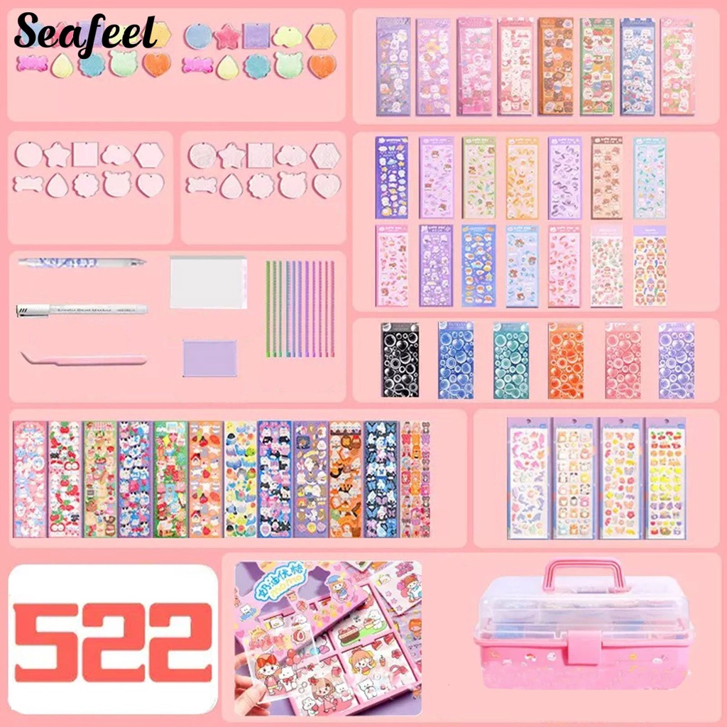 1 Bộ Miếng Dán Thẻ Goo Họa Tiết Đáng Yêu Trang Trí Sổ Tay DIY