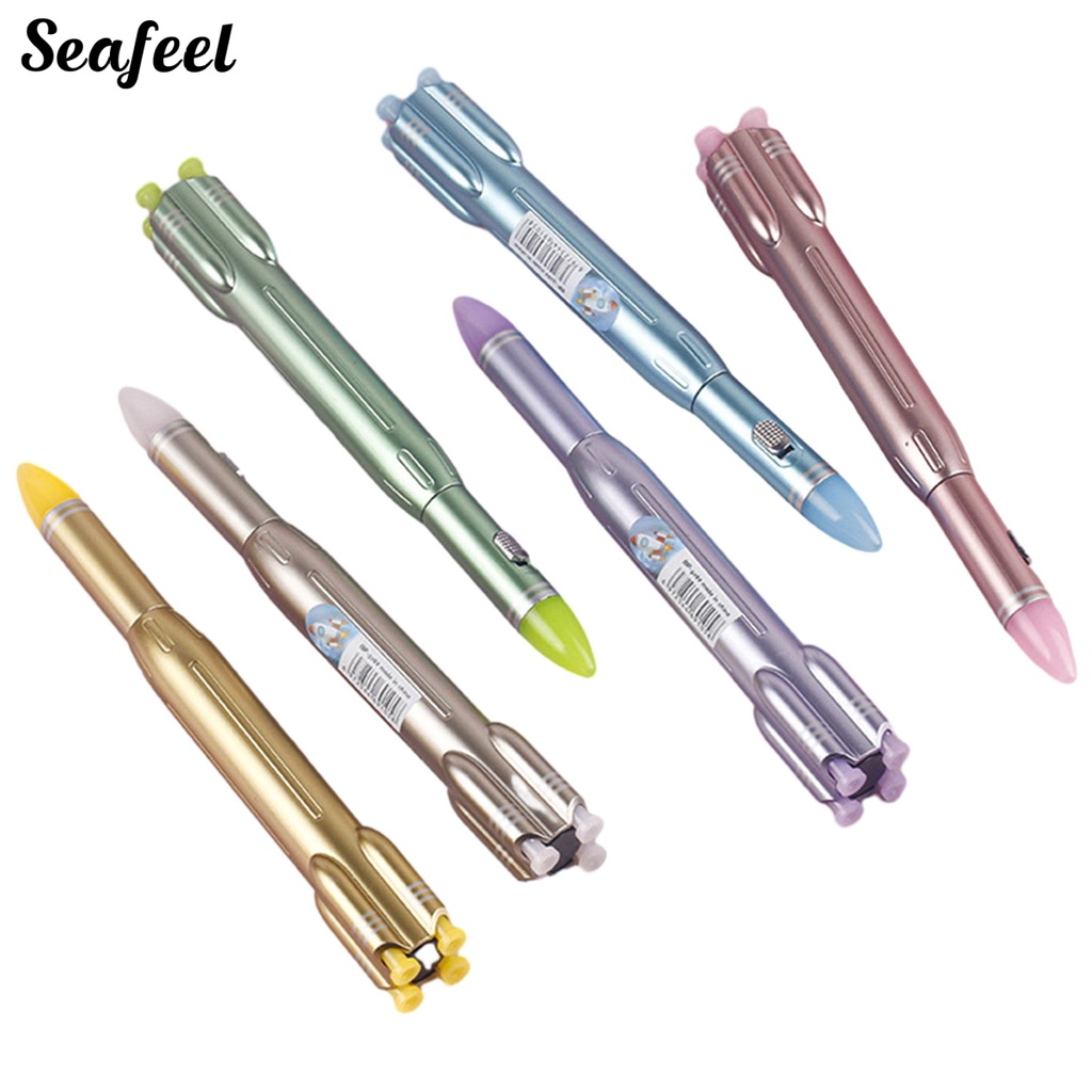 Bút Bi Hình Tên Lửa Có Đèn LED Dành Cho Học Sinh