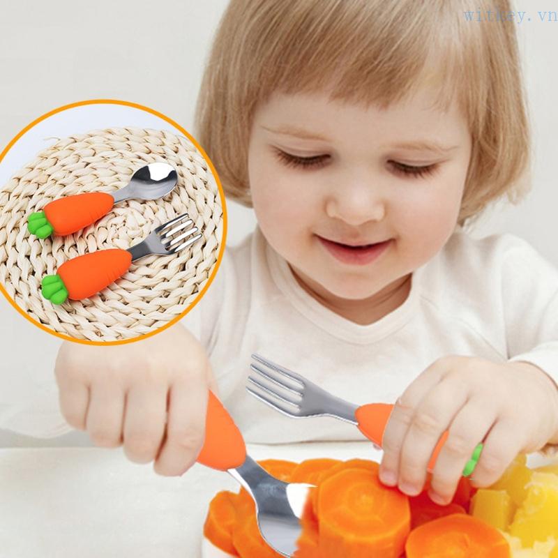 Bộ Tô Muỗng Nĩa Chống Thấm Nước Tiện Dụng Cho Bé