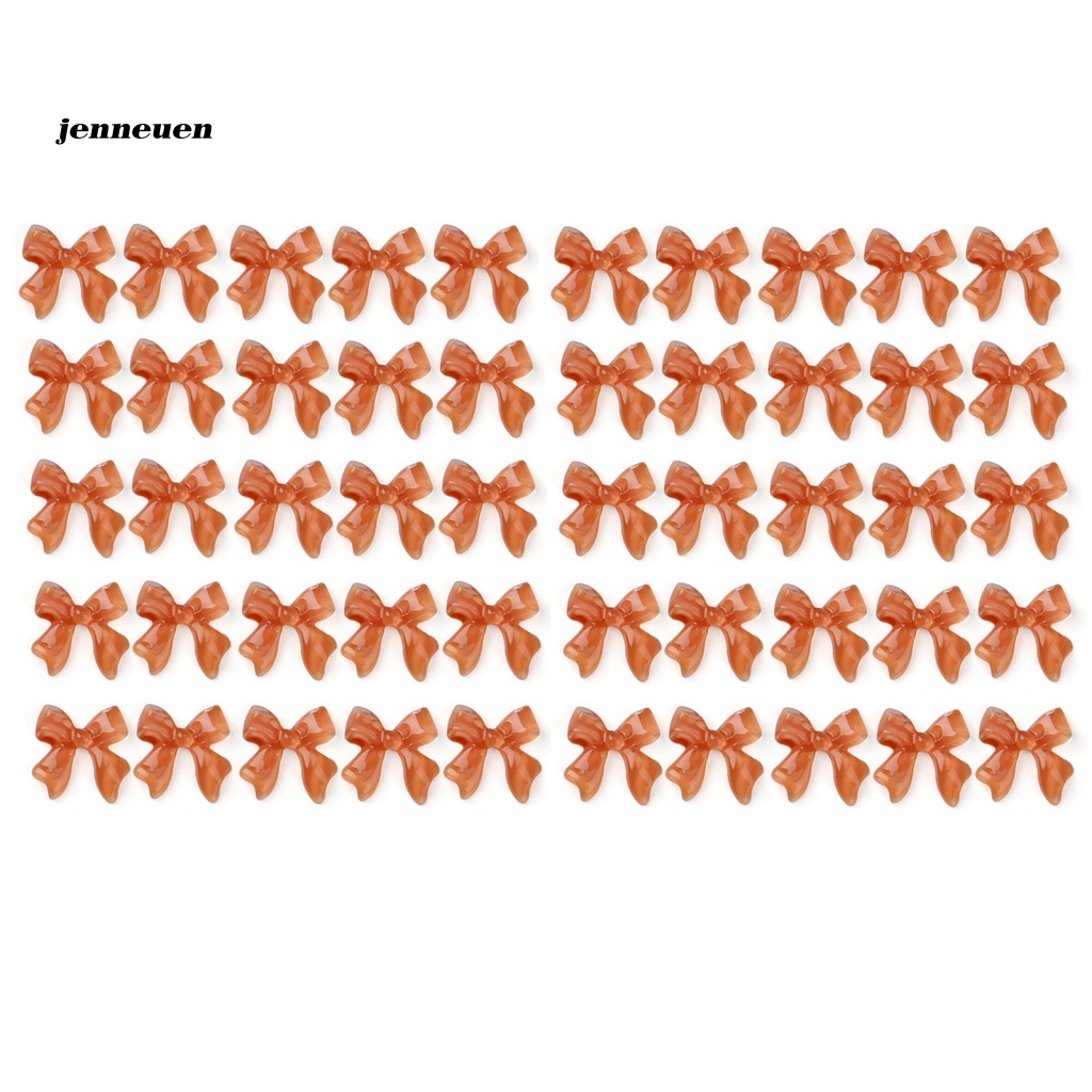 Set 50 Phụ Kiện Nơ Trang Trí Móng Tay Nghệ Thuật Cho Nữ DIY