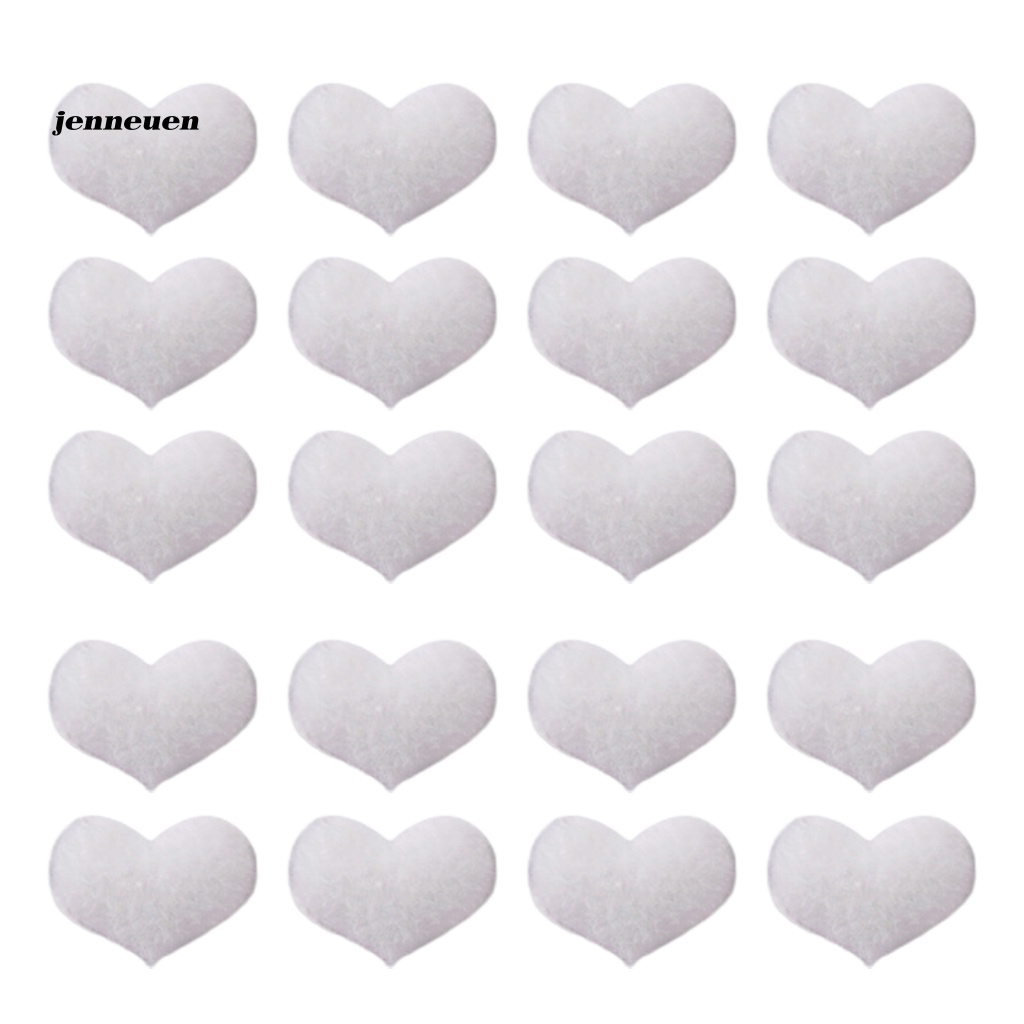 Bộ 20 Phụ Kiện Trang Trí Móng Tay Hình Trái Tim Phẳng Thời Trang Thu Đông