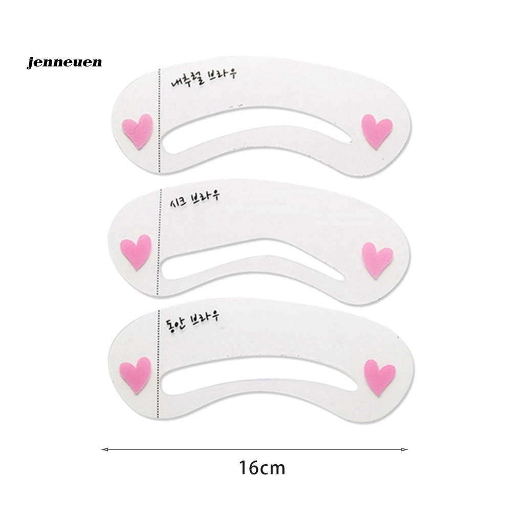 Set 3 Khuôn Kẻ Lông Mày Cổ Điển Dành Cho Trang Điểm Tại Nhà