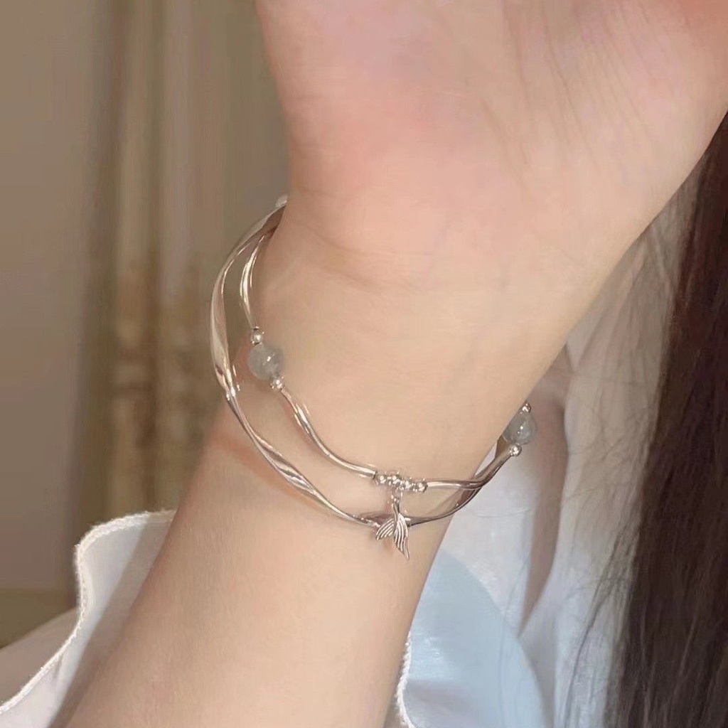 Vòng Tay Pha Lê Trái Tim Phong Cách Hàn Quốc Ngọt Ngào Cho Nữ