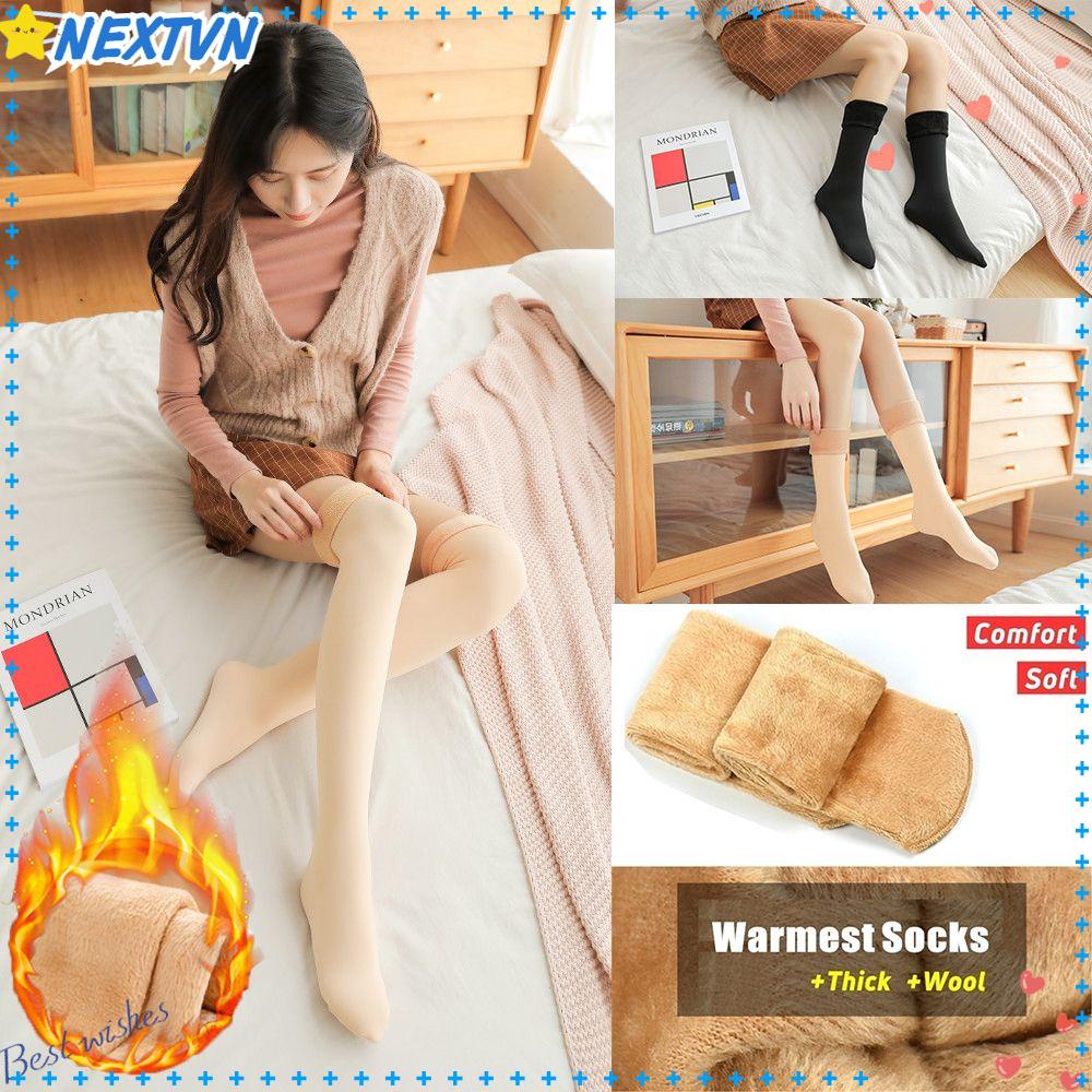 Đôi Vớ Dài Giữ Nhiệt Ấm Thời Trang Cho Nữ