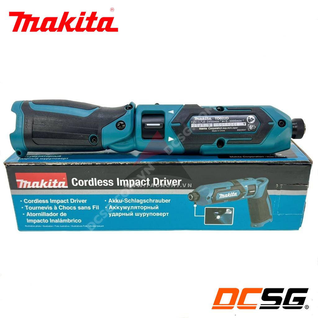 Máy vặn vít gập dùng pin 7.2V Makita TD022DZ (không pin sạc) | DCSG