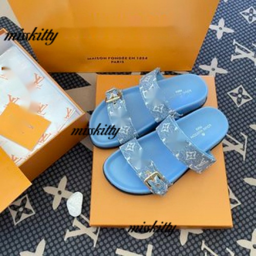 Dép Sandal Lvs0716 Đế Bằng Phong Cách Thời Trang Pháp Dành Cho Nữ