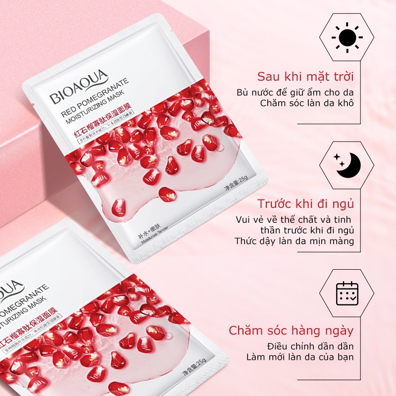 Mặt nạ giấy Bioaqua Hương Trái Cây dưỡng trắng cấp ẩm giảm mụn | BigBuy360 - bigbuy360.vn
