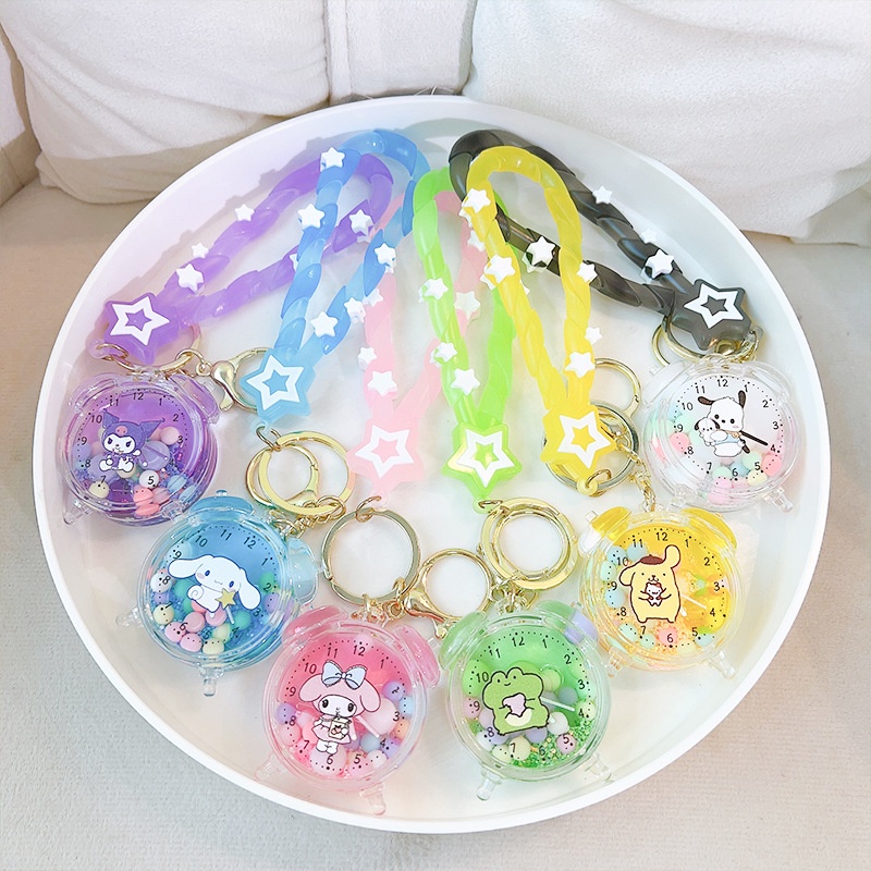 Móc Khóa Hình Chú Chó Kuromi Cinnamon Bằng Acrylic Dễ Thương