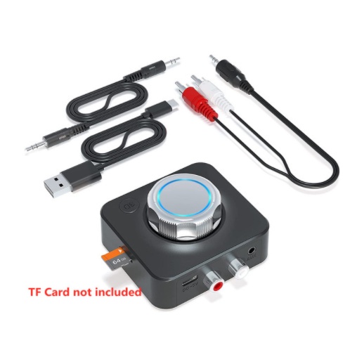 Thiết Bị Nhận Tín Hiệu Âm Thanh Bluetooth 5.0 3D Không Dây Hỗ Trợ Thẻ TF RCA 3.5mm 3.5 AUX Cho Loa Xe Hơi