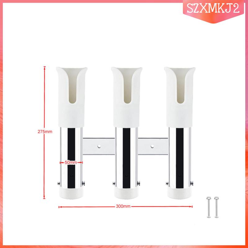 Giá Đỡ Cần Câu Cá 3 Sợi Bằng Thép Không Gỉ Gọn Nhẹ Cho Thuyền / Ô Tô / Tàu Thuyền