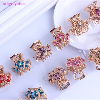 Kẹp Tóc Càng Cua Hình Hoa Đính Đá Pha Lê