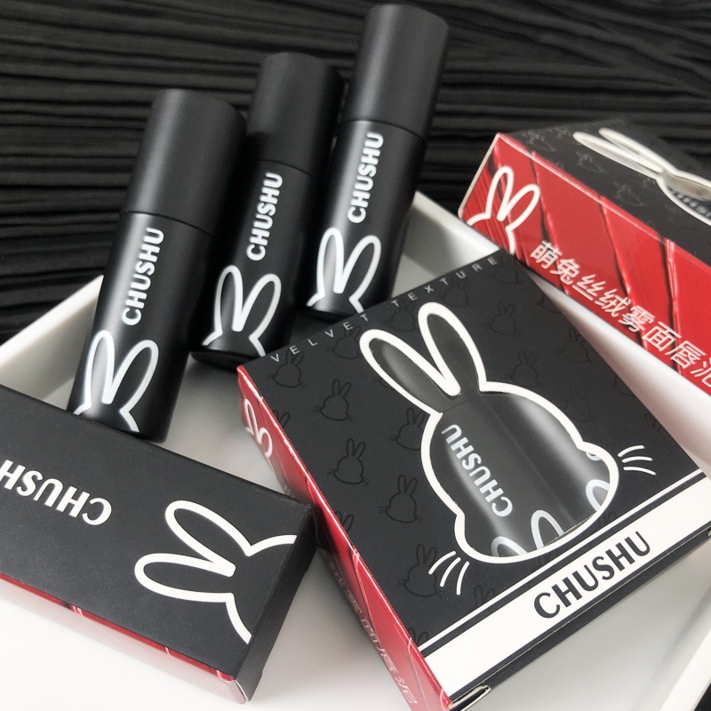 Nhân Vật ABPOPA Chushu Chushu Trong ABPOPA® Son Môi Màu Lì Lâu Trôi Chống Thấm Nước Hình Thỏ Xinh Xắn