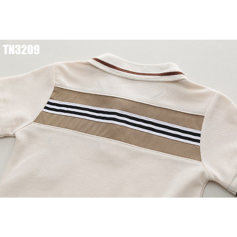 Set Đồ Bé Trai Áo Có Cổ polo thêu gấu và quần đùi kaki kèm túi đeo chéo Set Gấu Cho Bé Trai Tiger Baby Shop