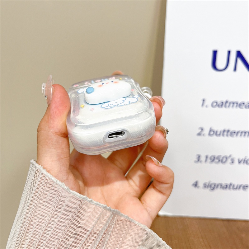 Vỏ Bảo Vệ Hộp Sạc Tai Nghe Bluetooth Không Dây Airpods1 / 2 3 Pro Pro2 Air Pods Pro 3 Hình Đám Mây Dễ Thương Ốp