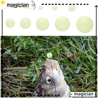 Bộ 100 Hạt Nhựa Phát Sáng Kích Thước 3-18mm Dùng Trang Trí Mồi Câu Cá