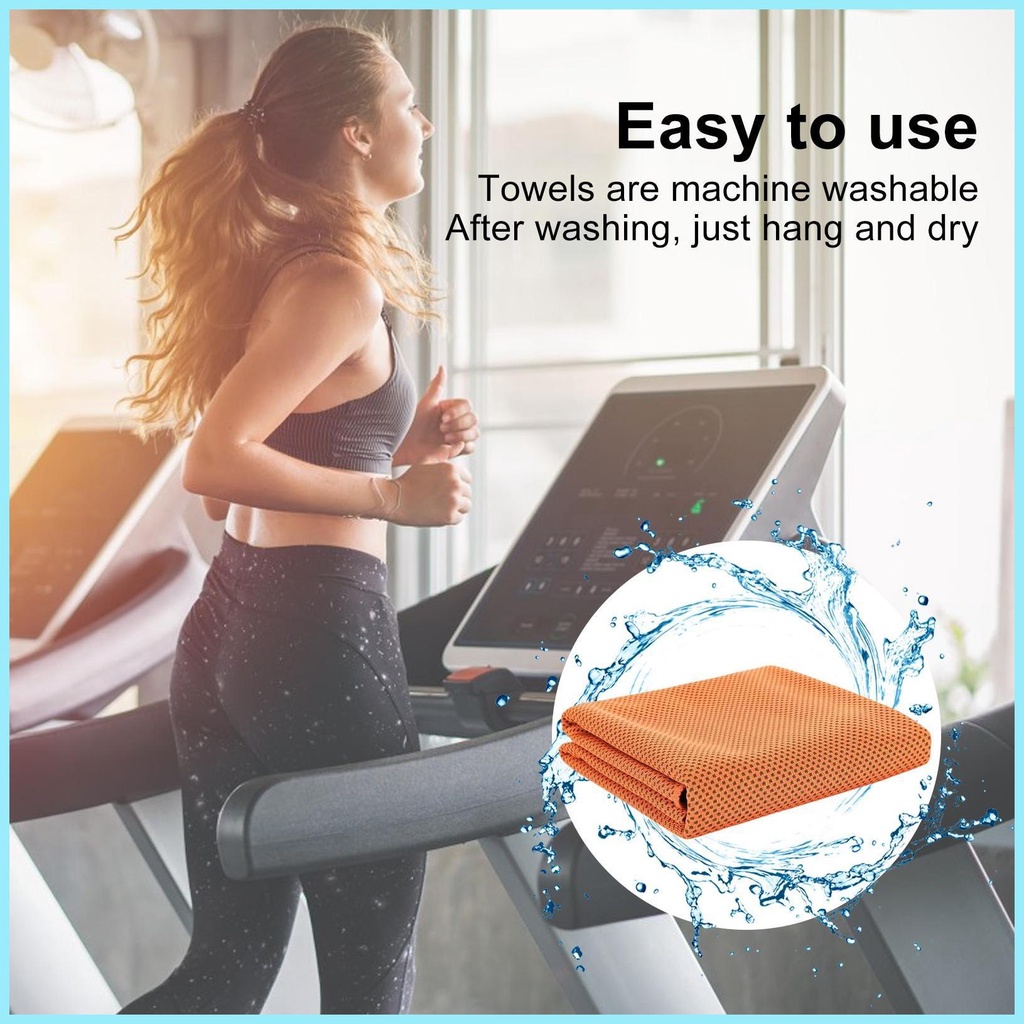 Khăn Làm Mát Mềm Mại Thoáng Khí 12x32in Dùng Khi Chơi Thể Thao / Yoga / Cắm Trại / tdevn tdevn