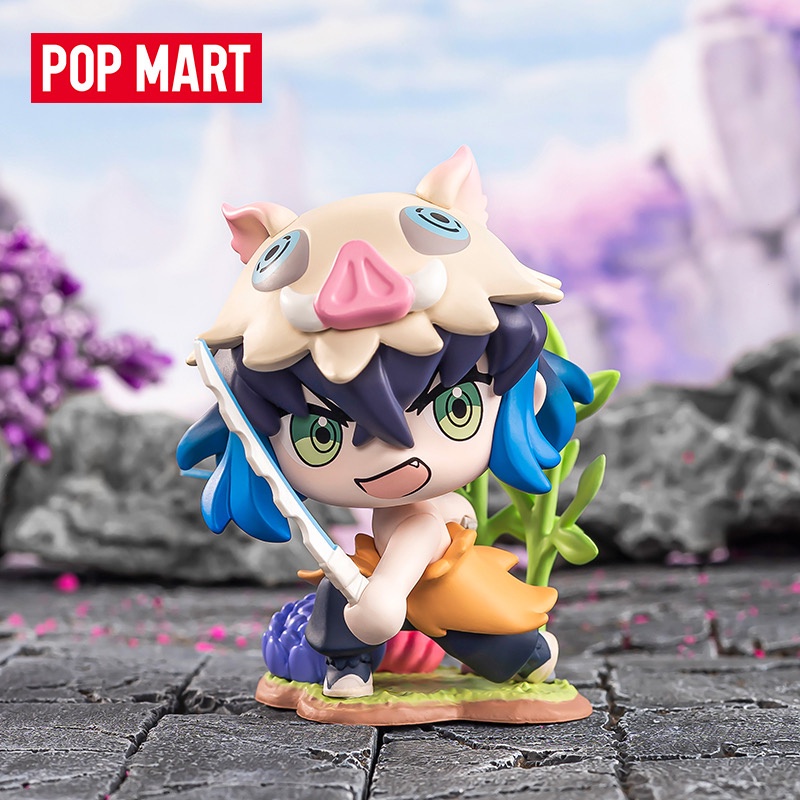 Demon slayer series blind box doll popmart hình dễ thương sở thích sưu tập quà tặng cho bạn bè