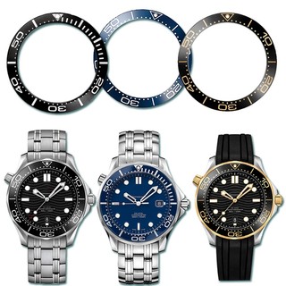  Phù Hợp Vòng Cân Bằng Gốm 38mm Cho Đồng Hồ omega seamaster 300 series 