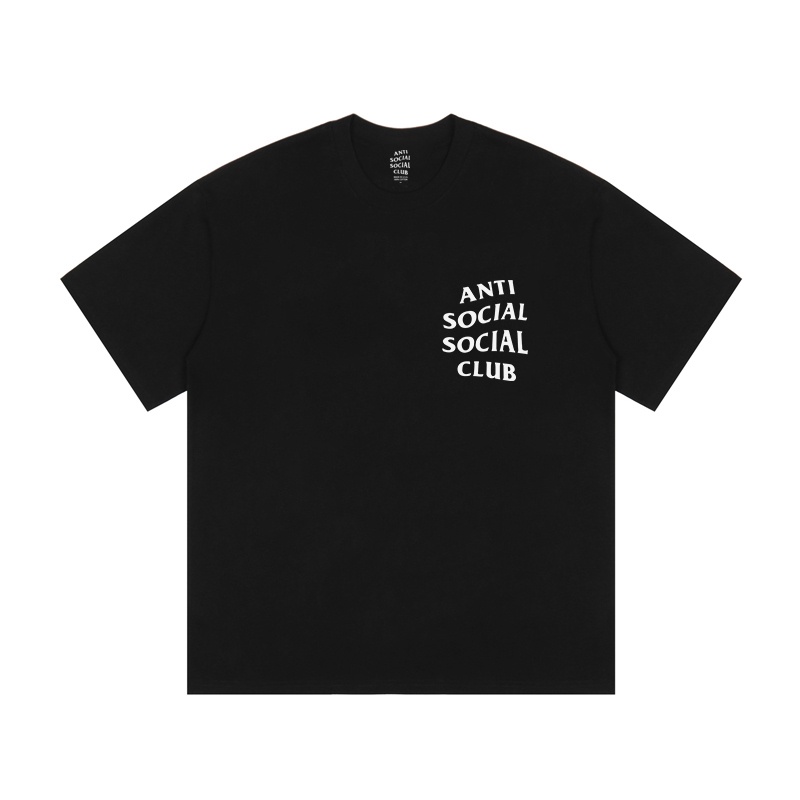Áo Thun Ngắn Tay In Chữ antisocial club Thời Trang Nam Nữ