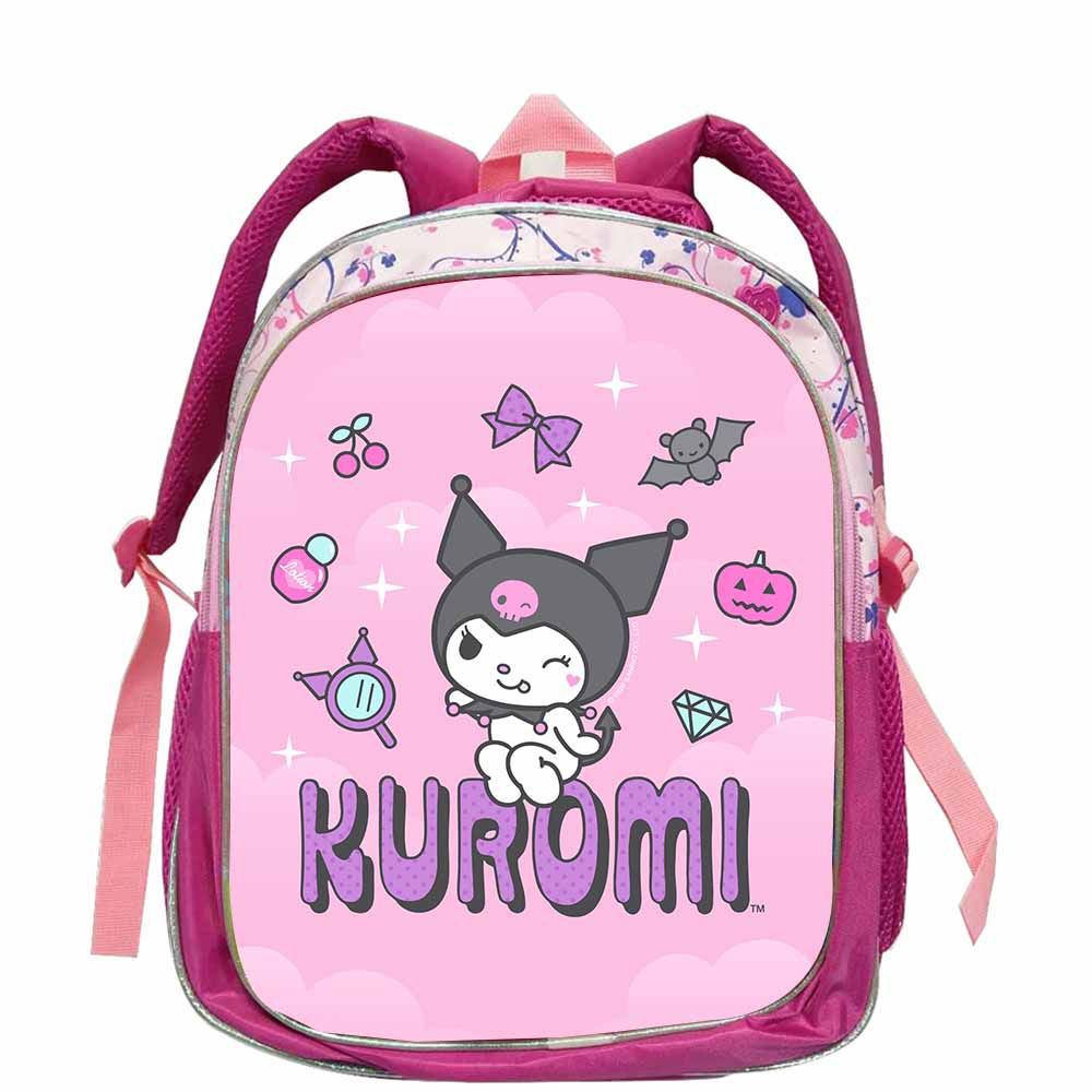 Ba lô sanrio kuromi dành cho nữ nam sinh viên dung tích lớn thoáng khí in cá tính túi xách nữ đa năng 1
