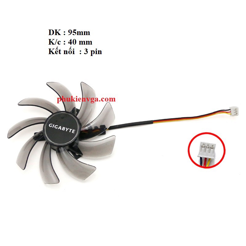 Quạt Vga Gigabyte gt 750ti/750/650/450 loại 1 Fan