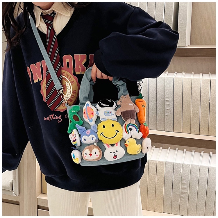 Túi Đeo Chéo Hình Búp Bê Hoạt Hình Phong Cách Cao Bồi niche Dễ Thương Thời Trang Năm 2023 Dành Cho Bạn Nữ