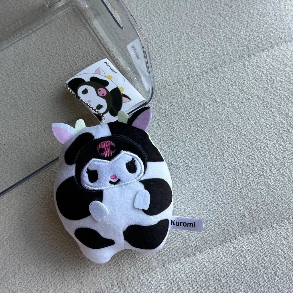 SANRIO Móc Khóa Hình Thú Nhồi Bông Kuromi My Melody Cinnamoroll Hello Kitty Đáng Yêu